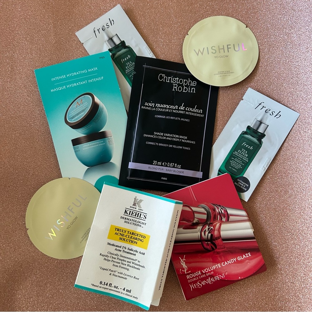 Makeup, Skincare, and Hair Samples